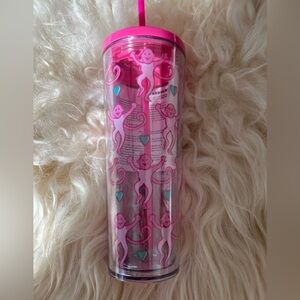 Starbucks x Roller Rabbit Pink Tumbler